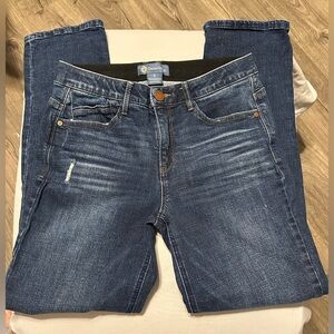 Democracy “Ab” Solution Distressed Straight Leg Jeans